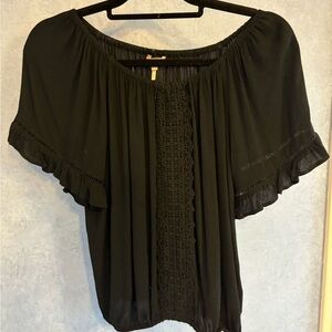 ESQUALO Chic Black Blouse